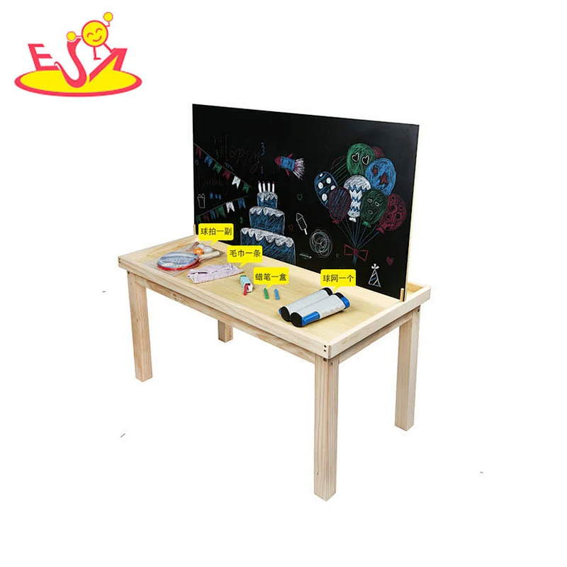 جديد تعليم الأطفال خشبية طاولة الرسم للبيع W12B218