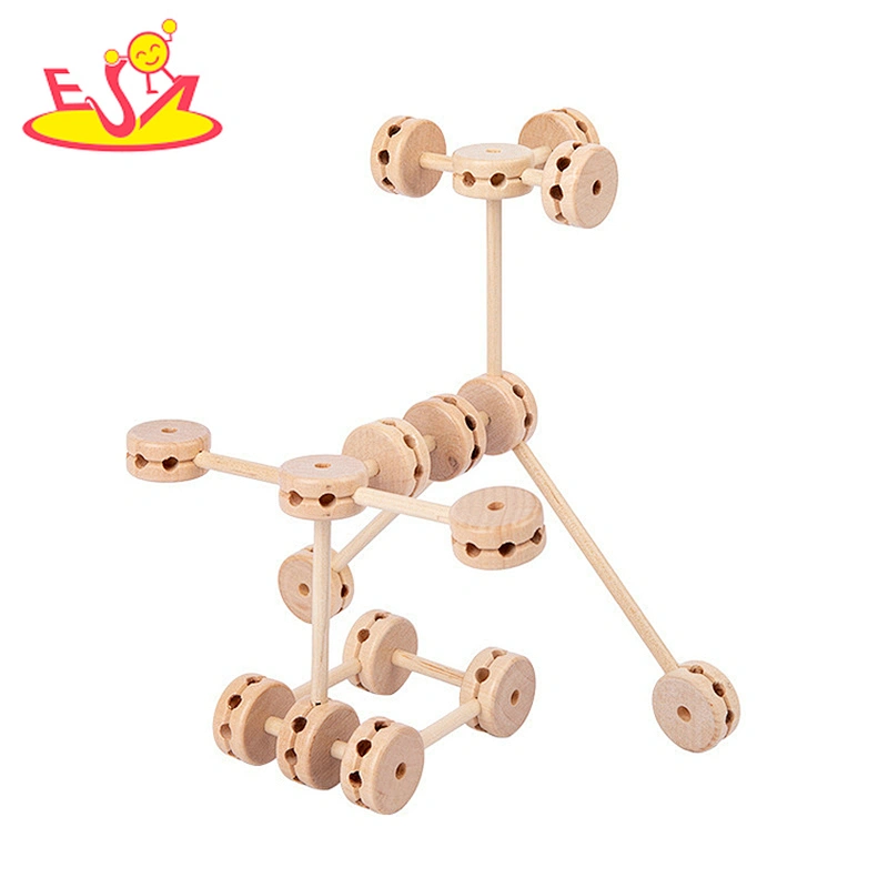 New design DIY Building Blocks for Children train imagination creation toy W03B123
