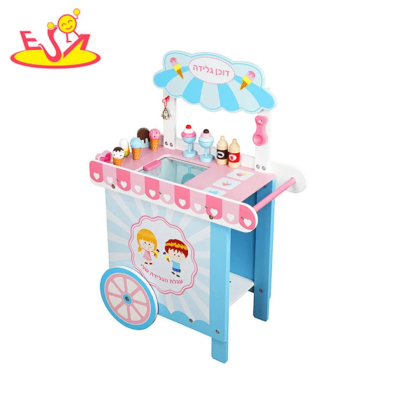 2022 Customize Kinder vorgeben Spiel Holz Eis Spielsets zum Verkauf W10A130