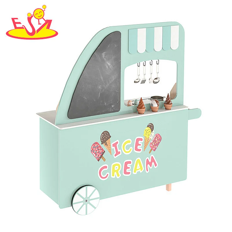 2022 Neues Design Holz Kinder 2-in-1 Markt und Küche oder Rollenspiel Eisdiele Shop Spielzeug W10C732