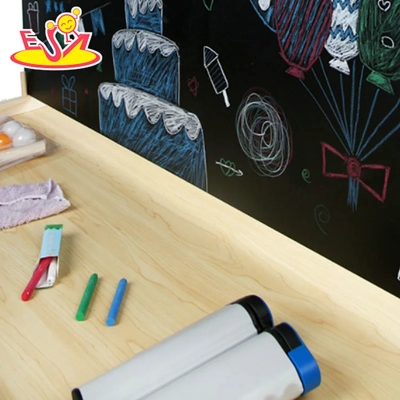 جديد تعليم الأطفال خشبية طاولة الرسم للبيع W12B218