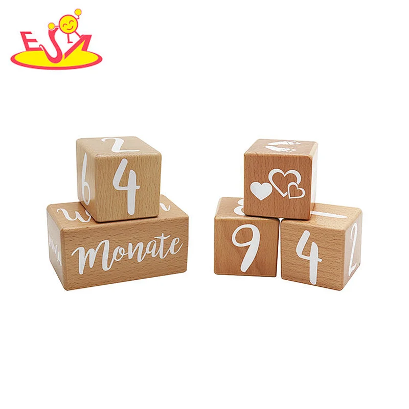 High quality perpetual wooden desk date blocks for Office, Home Decor W13A268