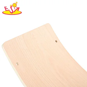 Montessori playing yoga toys wooden wobble balance board for children W01D145