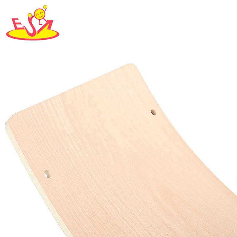 Montessori playing yoga toys wooden wobble balance board for children W01D145