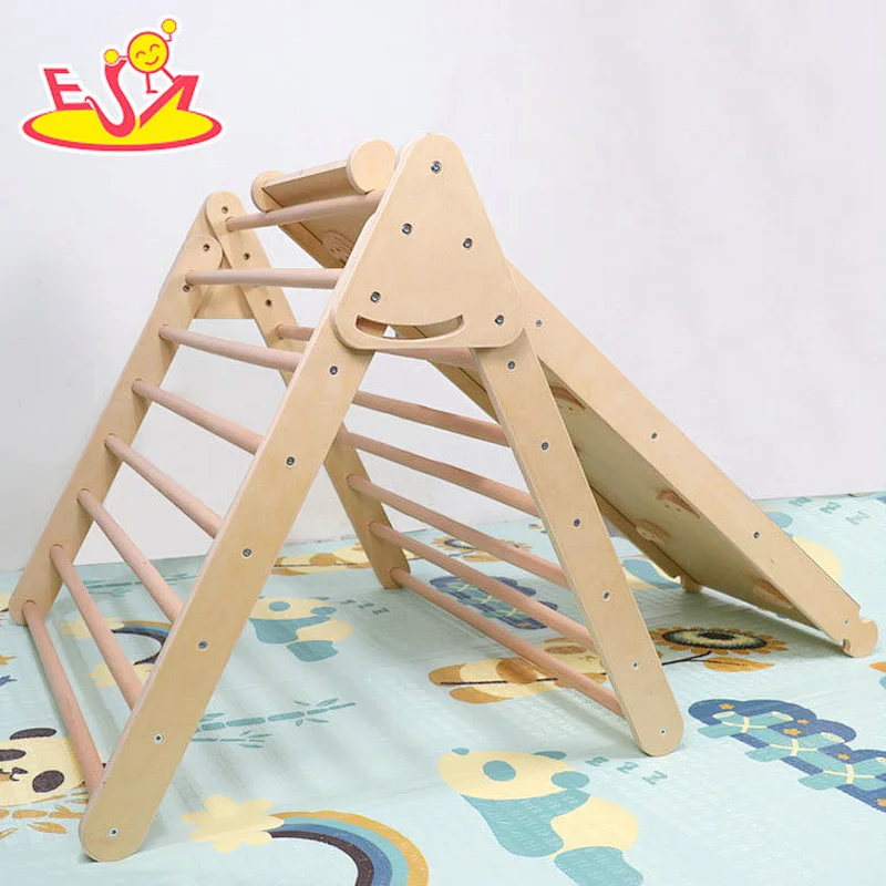 2022 Hochwertige Kinder Spielplatz Holz Outdoor Kletterspielzeug für Großhandel W01D152