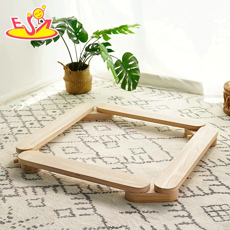 2022 High quality garden playground wooden outdoor climbing frame for kids W01D148