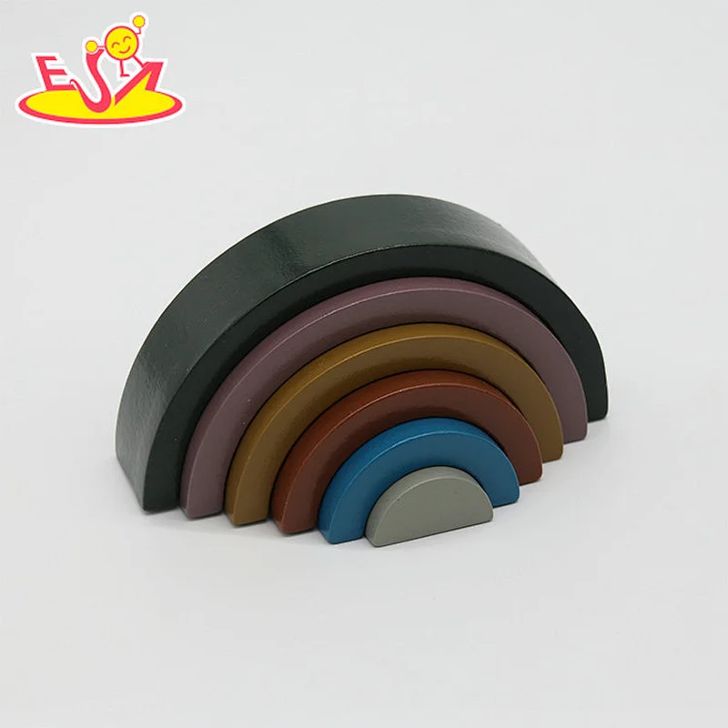 2022 New educational stacking wooden nesting blocks toys for kids W13D361