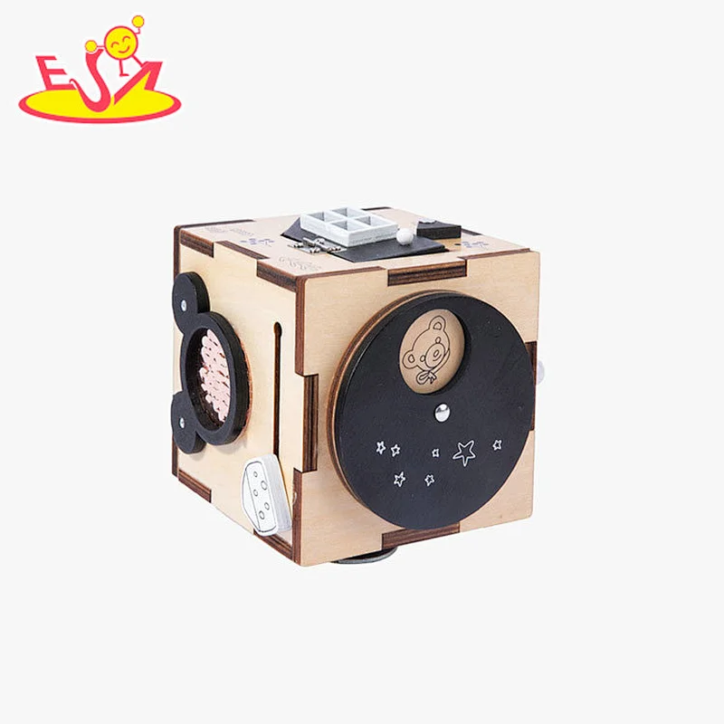 Handgemachte Montessori juguetes para los ninos Holz Kinder Baby Aktivität Würfel für Großhandel W12D382