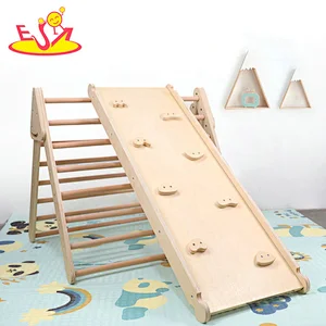 2022 Hochwertige Kinder Spielplatz Holz Outdoor Kletterspielzeug für Großhandel W01D152