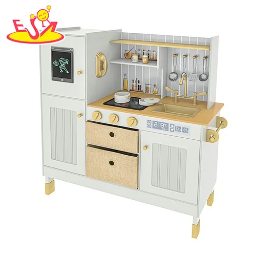 Cocina de juguete de madera con nevera w10c692