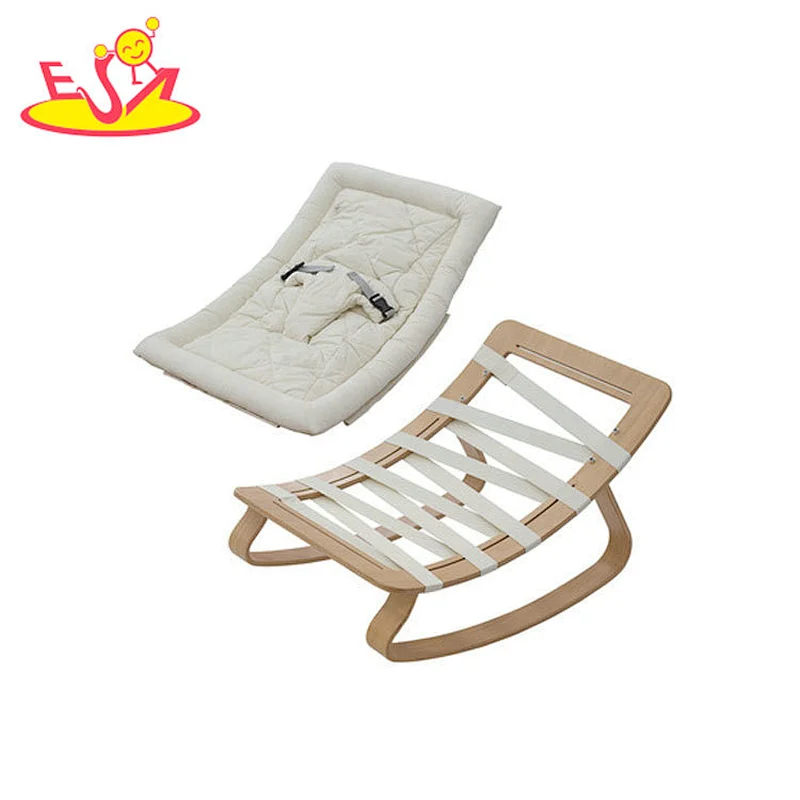 Customize comfortable wooden rocking chair for baby W08G334