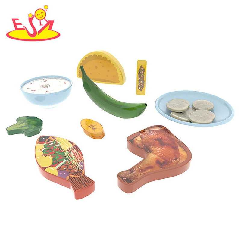 2022 nuevo diseño finge jugar juegos de verduras accesorios juegos de juguetes de madera para niños juegos de alimentos w10b427