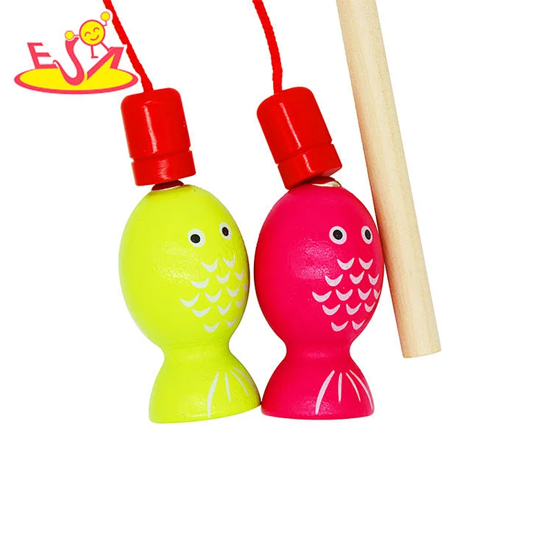 New Style Early Educational Toy Wooden Kitten Fishing Toy for Kids W01A441