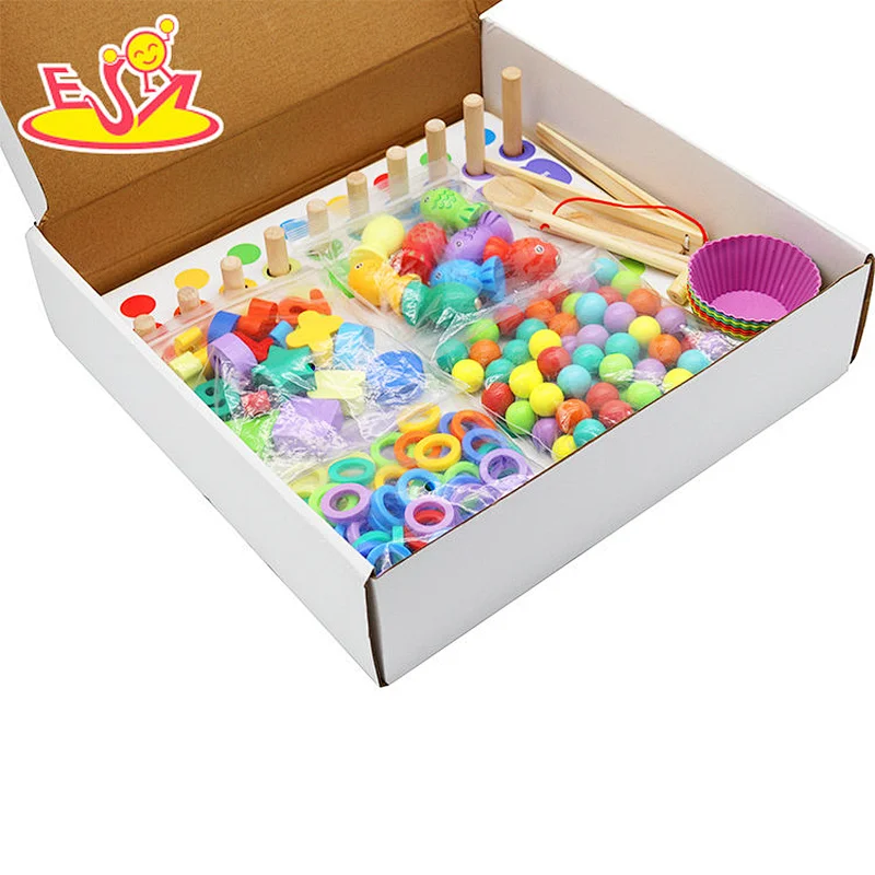 New Creative Kids 3 in 1 Colorful Wooden Learning Board Toy W12F130