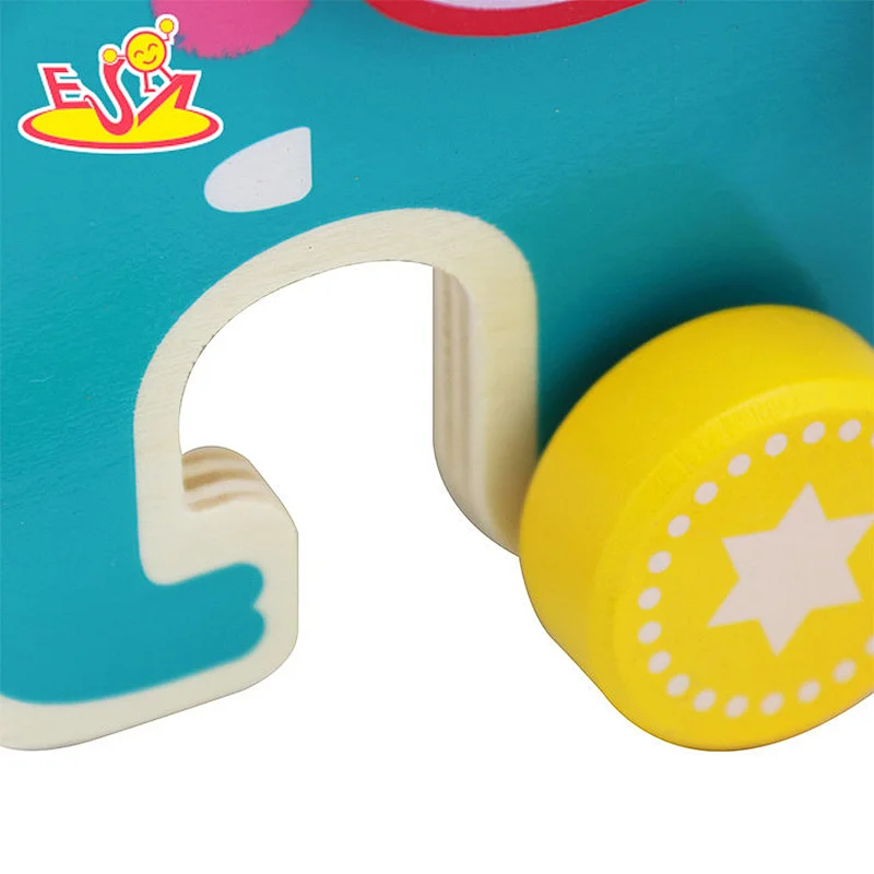 Good quality children pile bench beat intellectual development different color wooden toys W11G077