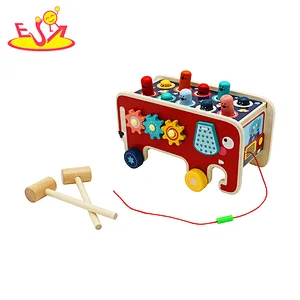 Gute Qualität Kinder Stapel Bank schlagen intellektuelle Entwicklung verschiedene Farbe Holz Spielzeug W11G077
