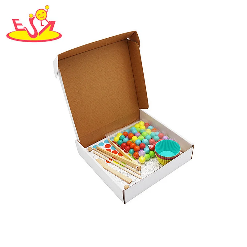 Interessantes Multifunktionales Holz Clip Perlen Spielzeug Pädagogisches Spielzeug für Kinder W12F113