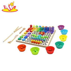 New Creative Kids 3 in 1 Colorful Wooden Learning Board Toy W12F130