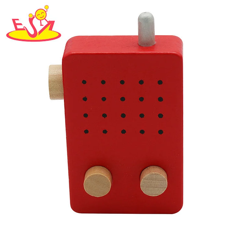 Early educational toy pretend play toy wooden fire alarm suit toy for kids W10D455