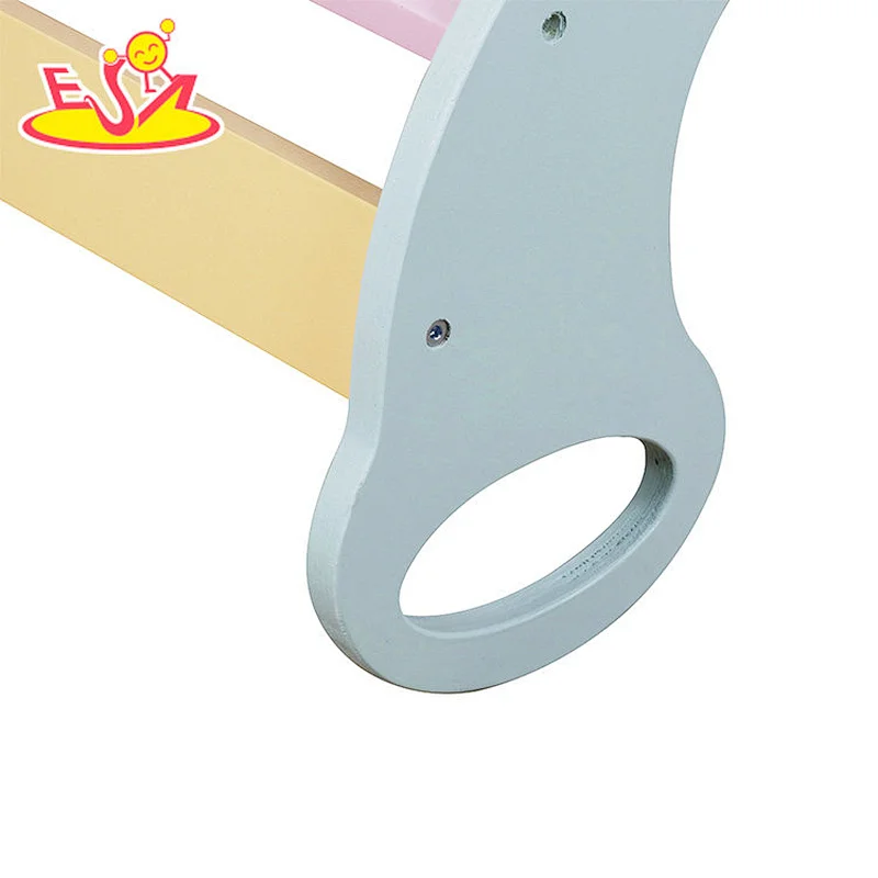 New creative climbing frame comfortable color wooden rocking board for kids W08K324