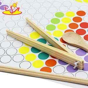Interessantes Multifunktionales Holz Clip Perlen Spielzeug Pädagogisches Spielzeug für Kinder W12F113
