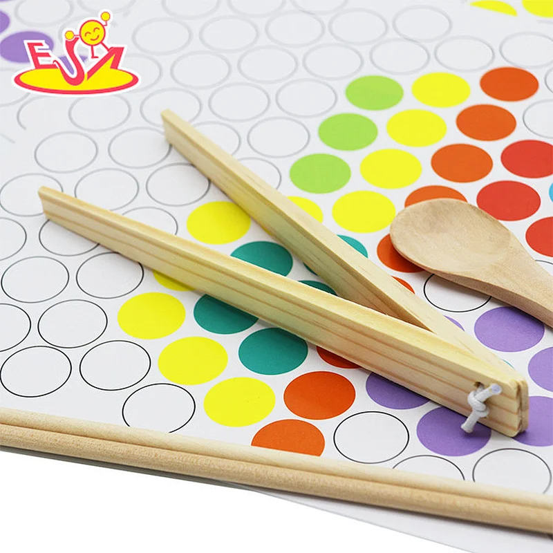 Interessantes Multifunktionales Holz Clip Perlen Spielzeug Pädagogisches Spielzeug für Kinder W12F113