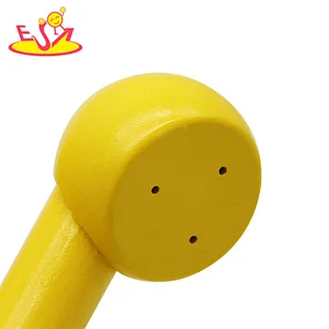 New creative role play toys yellow wooden turntable telephone toys for children W10D454