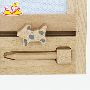 Multifunctional House Shape Wooden Magnetic Drawing Board for Kids W12B215