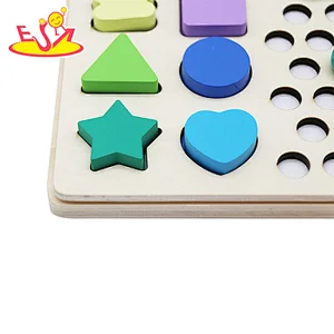 New Creative Kids 3 in 1 Colorful Wooden Learning Board Toy W12F130