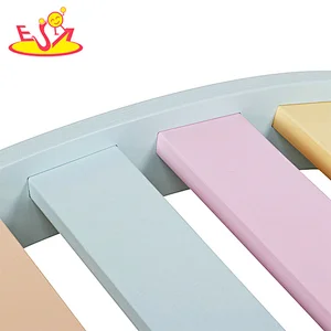 New creative climbing frame comfortable color wooden rocking board for kids W08K324