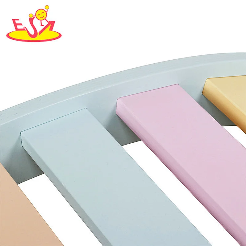 New creative climbing frame comfortable color wooden rocking board for kids W08K324