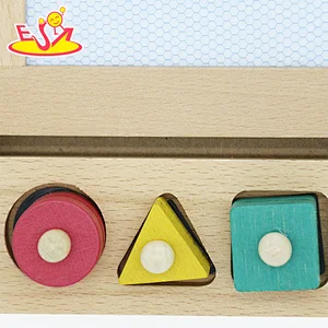 Multifunctional House Shape Wooden Magnetic Drawing Board for Kids W12B215