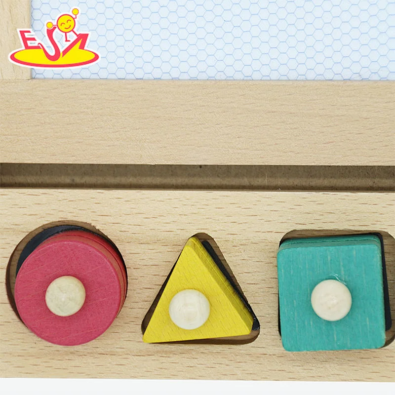 Multifunctional House Shape Wooden Magnetic Drawing Board for Kids W12B215