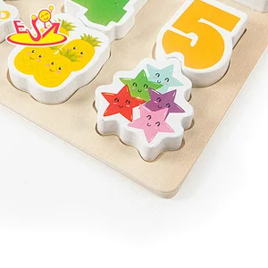 New Design Digital Cognition Alphabet Puzzle Board Wooden Matching Blocks W14A343