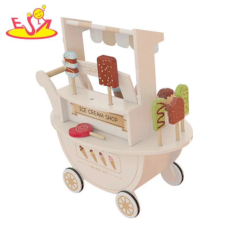 Los recién llegados fingen jugar con trajes de helado de madera juguetes para niños w10a148