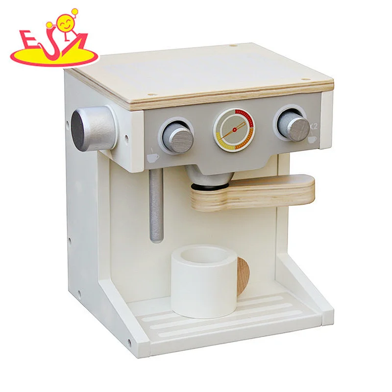 Neue Design-Simulation für Kinder aus Holz, vorgetäuschte Kaffeemaschine W10D134