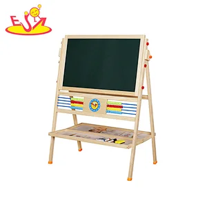 New arrived kids educational wooden drawing board with abacus W12B223