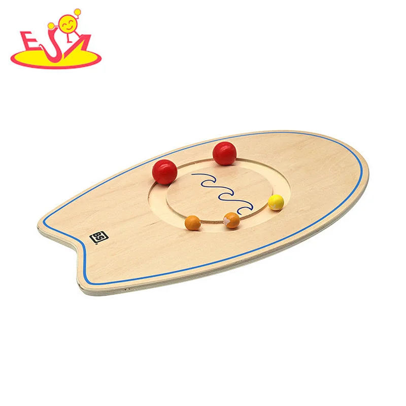 Balance Board aus Holz für Kinder Kleinkinder für Bewegungstraining Physical Bodyweight Fitness W01A476