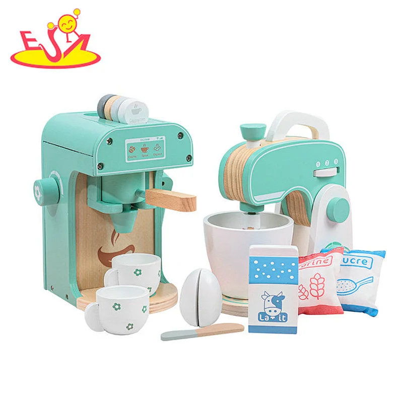 Educational Pretend Play Kitchen Toys Coffee Machine Mixer For Kids W10D505