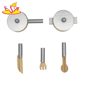 Cocina rosada de madera vendedora caliente del juego de las muchachas para el juego de simulación W10C404D