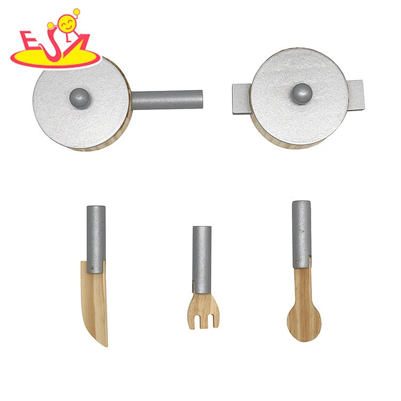 Cocina rosada de madera vendedora caliente del juego de las muchachas para el juego de simulación W10C404D