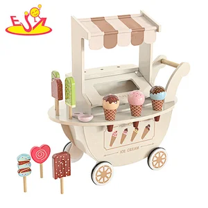 Los recién llegados fingen jugar con trajes de helado de madera juguetes para niños w10a148