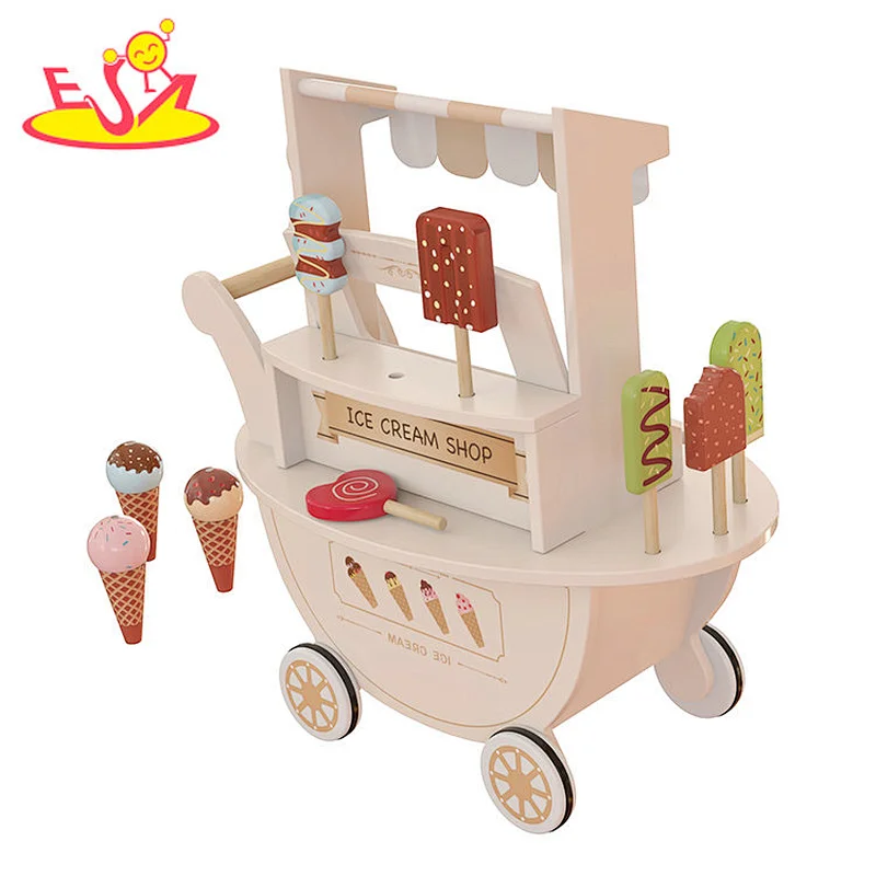 Los recién llegados fingen jugar con trajes de helado de madera juguetes para niños w10a148