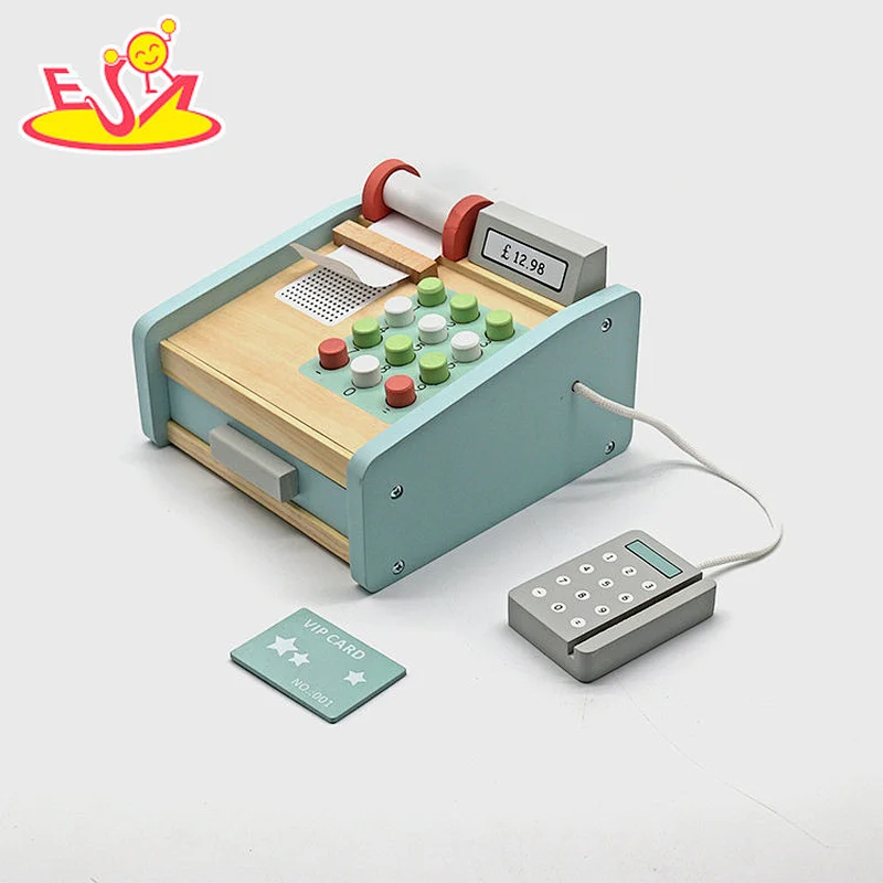 Моделирование ролевых игр, кассовый калькулятор, игрушки, супермаркет, деревянные игрушки, кассовые аппараты для детей, W10A158