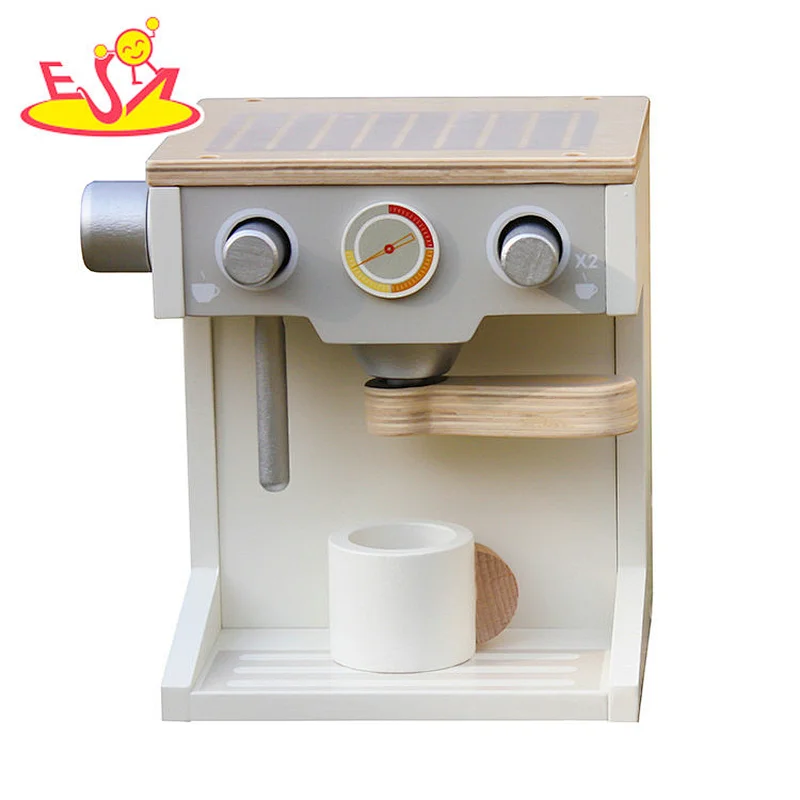 Neue Design-Simulation für Kinder aus Holz, vorgetäuschte Kaffeemaschine W10D134