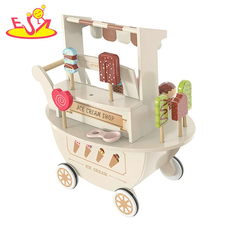 Los recién llegados fingen jugar con trajes de helado de madera juguetes para niños w10a148