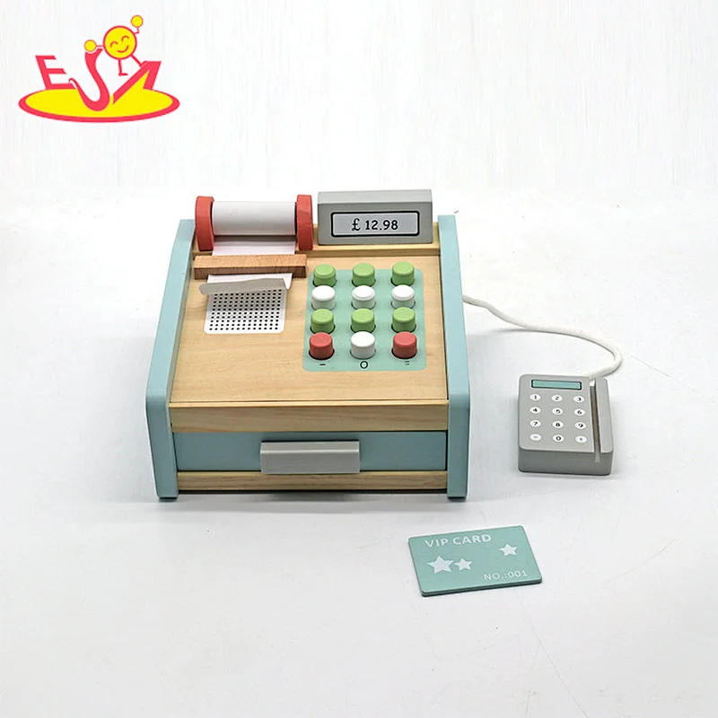 Моделирование ролевых игр, кассовый калькулятор, игрушки, супермаркет, деревянные игрушки, кассовые аппараты для детей, W10A158