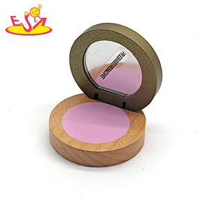 Neue heißeste Mädchen tun so, als würden sie Holzpuppen-Make-up-Kit mit Tasche W10D541 spielen