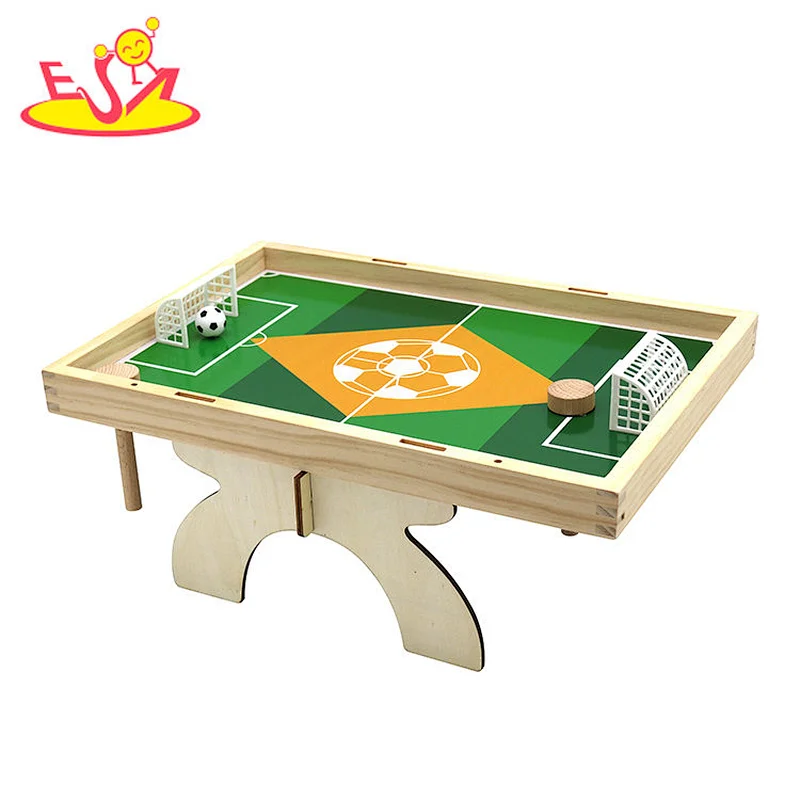 Lustiges 2-in-1-Mini-Schachbrett-Holzfußballtischspiel für Kinder W01A471