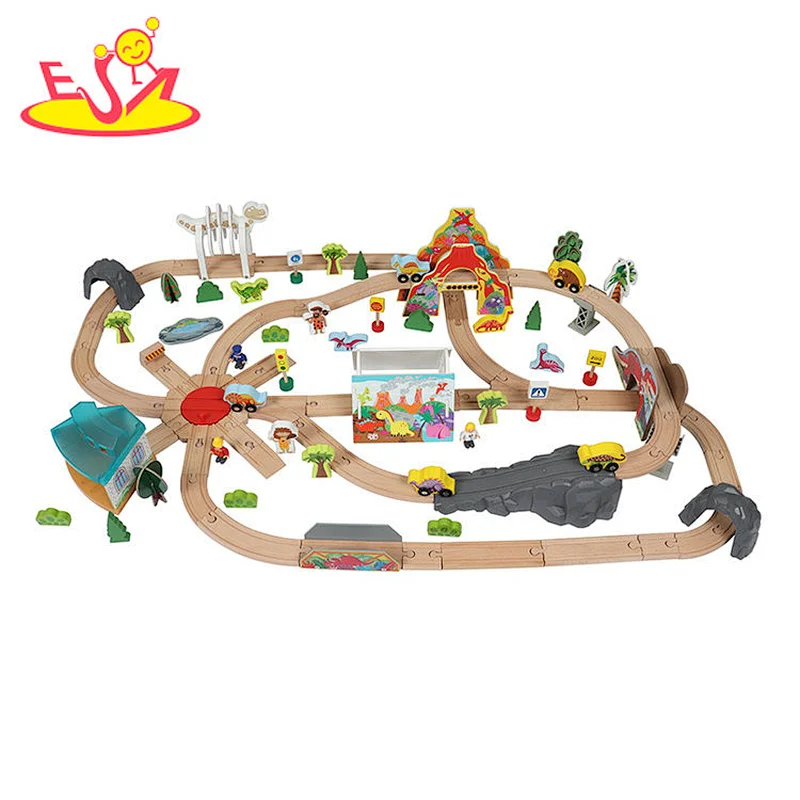 High Quality Educational Wooden Train Set Railway Tracks Accessories ...
